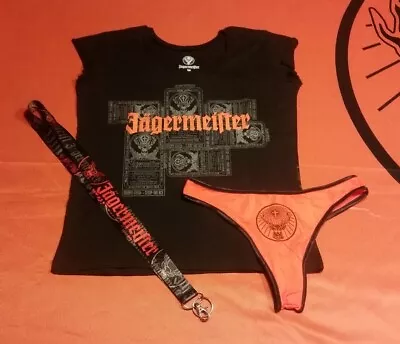 Buy Jägermeister Jager Girl Rare Orange Thong, T-shirt, & Lanyard - Small Or Medium • 23.69£