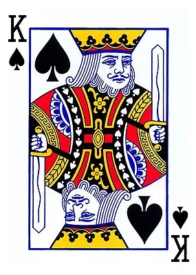 Buy King Of Spades Playing Card  Iron On T Shirt Transfer • 3.49£