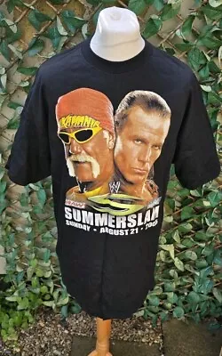 Buy Vintage 2005 WWE RAW Summerslam T Shirt XL Hulk Hogan Shawn Michaels Batista • 169.99£