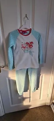 Buy Little Mermaid Fleece Pyjamas Size 7-8 Years • 4£