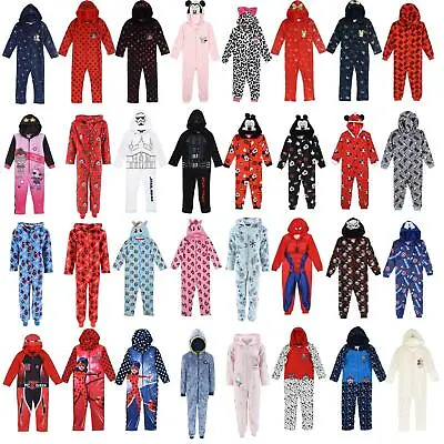 Buy Kids Fleece All In One Childrens Costume Boys Girls Pyjamas Fancy Dress Age 3-10 • 16.95£