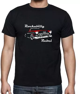 Buy ROCKABILLY REBEL CLASSIC Style T-Shirts 1950's Chevy Chevrolet Mens Womens Kids • 7.99£