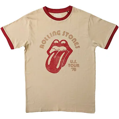 Buy The Rolling Stones US Tour 78 Natural Ringer T-Shirt NEW OFFICIAL • 16.29£