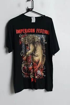 Buy Impericon Music Festival T-Shirt - Black - Size Large L (W1U2) • 3.99£