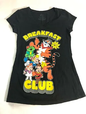 Buy Womens Juniors Size S Kelloggs Breakfast Club T-shirt Black • 3.32£