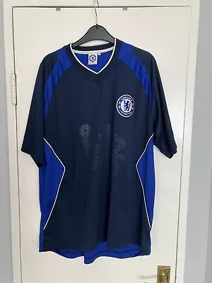 Buy Chelsea Football Club Offical T-shirt Training Top Size XL Home Blue VGC London • 10£