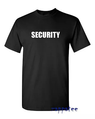 Buy SECURITY T Shirt - Black Tee For Doormen Bouncers Concerts Clubs Pubs Etc • 7.50£