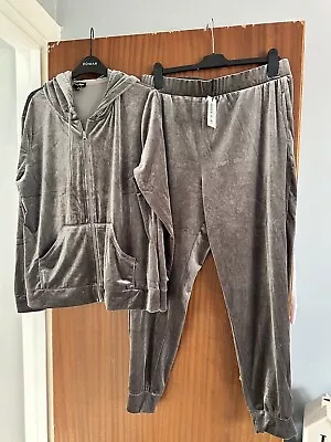 Buy Pour Moi Grey Smart Track/lounge Suit Trousers Size 16 Zip Up Hoody Size 18 Bnwt • 35£