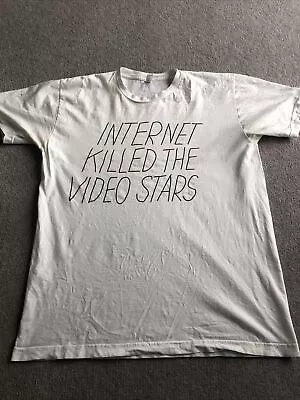 Buy American Apparel “Internet Killed The Videos Stars” Rare T Shirt Size Large • 12.99£