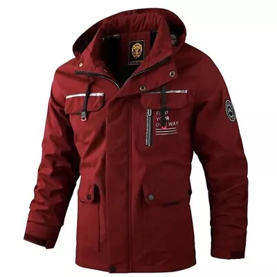 Buy Mens Winter Windbreaker Bomber Jacket Outdoor Waterproof Sports Jacket Warm Coat • 30.99£