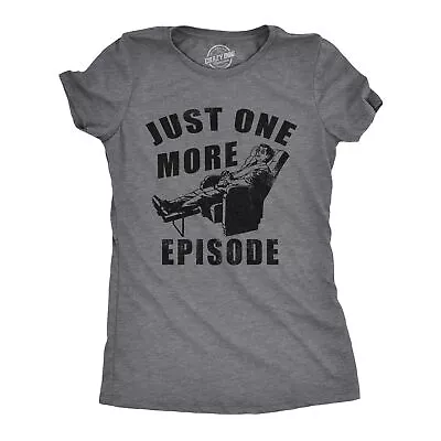 Buy Womens Just One More Episode T Shirt Funny TV Binge Watching Joke Tee For Ladies • 9.15£