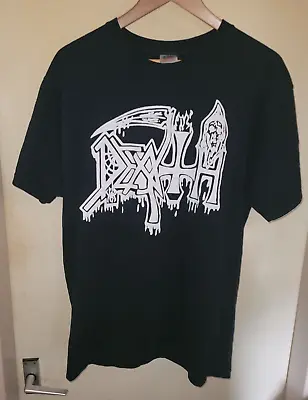 Buy Death T Shirt Size L Logo Thrash Metal Rock Chuck Y2K • 19.99£