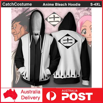 Buy Anime BLEACH Cosplay Costume 3D Hoodie Sweatshirt Jumper Hooded Coat Jacket • 22.98£