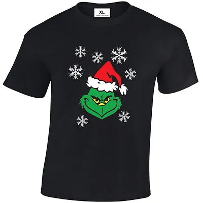 Buy Christmas Grumpy Face  T-Shirt Funny Xmas Humbug • 7.99£