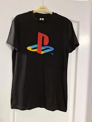 Buy Mens Small Black PlayStation T Shirt • 2.50£