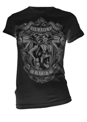 Buy Se7en Seven Deadly Sins Lust Devil Gargoyles Gothic Punk Tattoos T Shirt 2004-T • 25.07£
