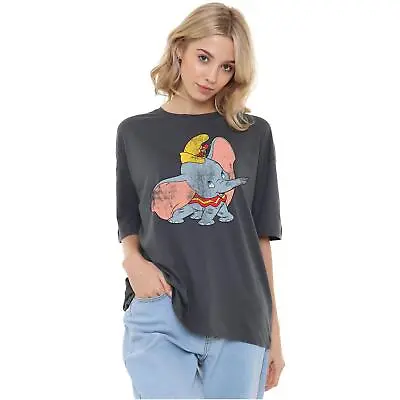 Buy Disney Womens Oversized T-Shirt Dumbo Vintage Style Top Tee S-XL Official • 13.99£