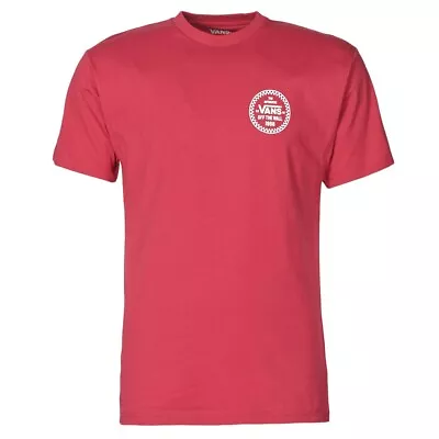 Buy Vans Men's Checker 66 T-shirt Red Size S • 17£