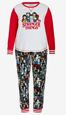Buy Nwt Plus Size 3+ / 24 - 26 Ladies Peter Alexander Stranger Things Pyjama Set • 30.81£