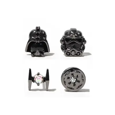 Buy Set Of 4 Mini Star Wars Galactic Empire Stud Earrings • 19.95£