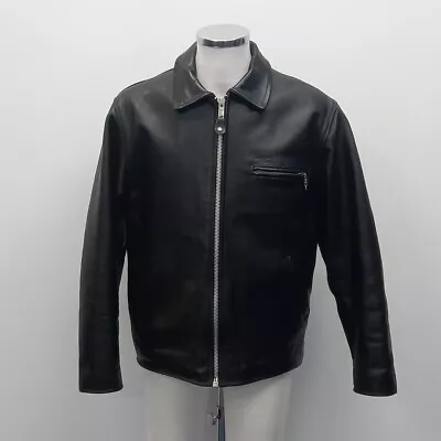 Buy Schott Jacket Size S Male Black Leather Casual RMF07 BL • 22£