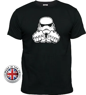 Buy Stormtrooper Thug Dark Side Tattoo Star Wars Inspired Black Cotton Tshirt • 14.99£