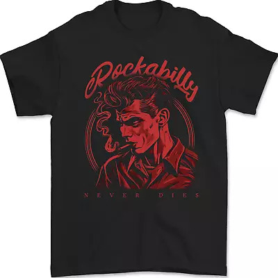 Buy Rockabilly Never Dies Rock N Roll Music Mens Gildan Cotton T-Shirt • 9.99£