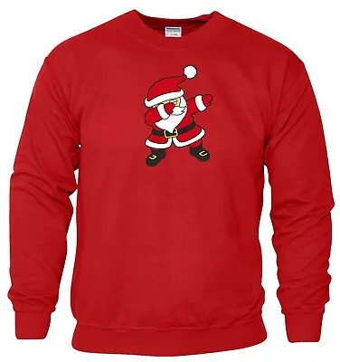 Buy Santa Claus Dab Sweatshirt Dancing Christmas Xmas Jumper Birthday Gift Men Top • 14.71£