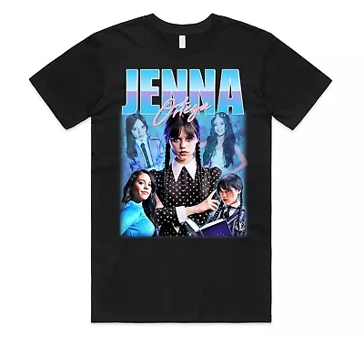 Buy Jenna Ortega Homage T-shirt Top TV Show Gift Adult Unisex Wednesday Addams • 11.99£