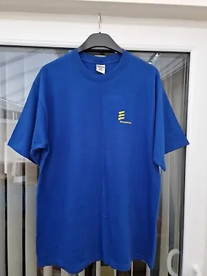 Buy Mens T-Shirt (Eberspacher) Size Large. Colour Mid Blue. Crew Neck. Short Sleeves • 12£