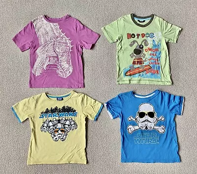 Buy Boys Star Wars Tu George T-shirt Top Bundle Age 4-5 Years • 4.99£