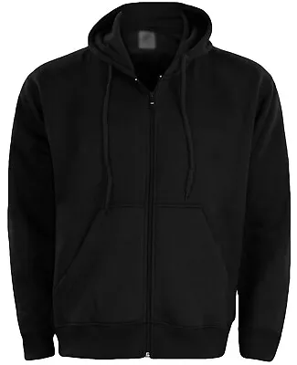 Buy Mens Plain Hoodie Fleece Zipper Zip Jacket Sweatshirt Jumper Hooded Top S-2XL • 13.99£
