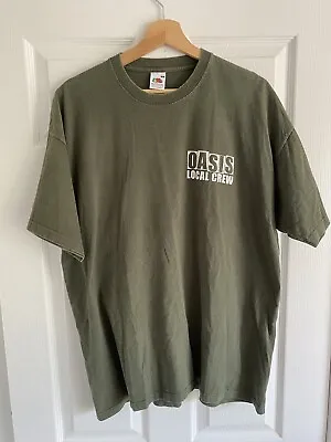 Buy Vintage Oasis Local Crew Tour Concert Band Rock Indie  T Shirt Size XL • 30£