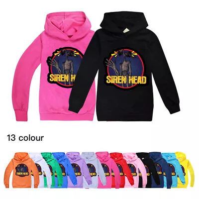 Buy Kids SIREN HEAD Print Hoodie Boys Long Sleeve Sweatshirt Pullover Jumper Tops UK • 12.55£