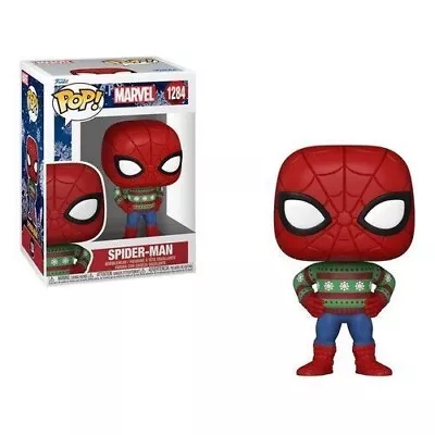 Buy Marvel Holiday Christmas Jumper Spider-man 3.75  Pop Vinyl Figure 1284 Funko • 16.95£