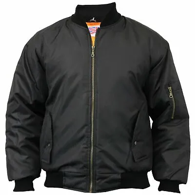 Buy Flight Jacket Mens MA1 Military Army Bomber Biker Pilot Security Doorman Jackets • 22.99£