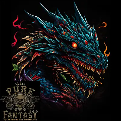 Buy Mythical Dragon Fantasy Mens Cotton T-Shirt Tee Top • 10.98£