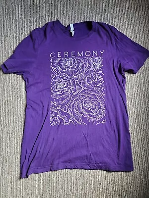 Buy Ceremony Purple Shirt - Punk/hardcore/ Postpunk - Large, Rare - Interpol, Trash • 25£
