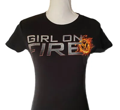 Buy Hunger Games Katniss Everdeen District 12 Promo T Shirt 2012 Size S Girl On Fire • 19.28£