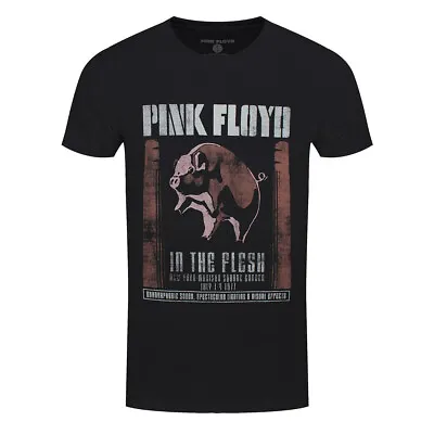 Buy Pink Floyd T-Shirt In The Flesh Band Rock Band Official Black New • 14.95£