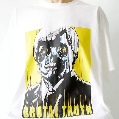 Buy Brutal Truth Metal Rock Short Sleeve White Unisex T-shirt S-3XL • 14.99£