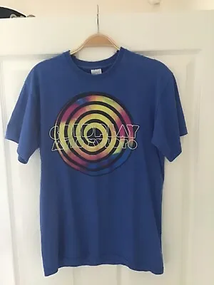 Buy Coldplay Mylo Xyloto 2012 European Tour Blue T-Shirt Women’s Small / Medium • 24.99£