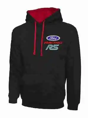 Buy Ford Racing RS Contrast Hooded Top. Heavyweight Hoody With Embroidered Logo. • 19.95£