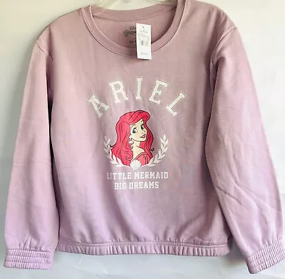 Buy Girl's Ariel Disney Princess Big Dreams Sweatshirt Top  Sze: XXL Fair Orchid • 11.74£