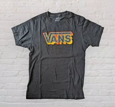 Buy Vans Flame Logo Black T-shirt Size Small • 9.99£