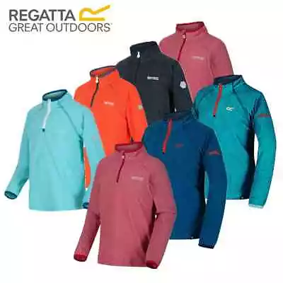 Buy Regatta Loco Kids Boys Girls Sweater Jumper Half Zip Fleece Jacket Top RRP £30 • 7.49£
