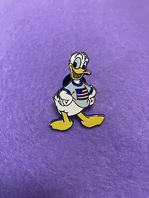Buy Disney Donald Duck Usa Patriotic American Flag Tshirt Pin • 9£