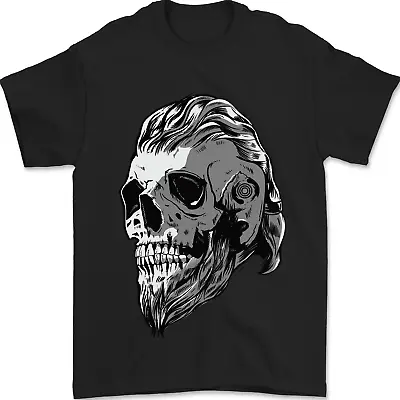 Buy Odin Viking Skull Skull Mens T-Shirt 100% Cotton • 8.49£
