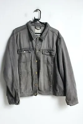 Buy New Look Mens Faded Denim Jacket - Grey - Size 2XL XXL (e57) • 9.99£