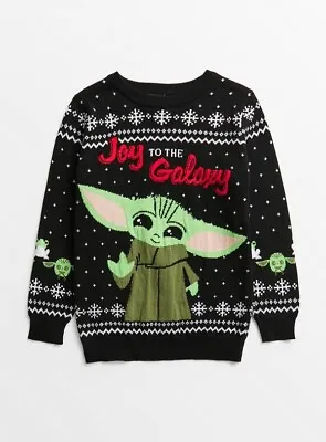 Buy Christmas Star Wars Grogu Fair Isle Jumper 4 Years • 9£